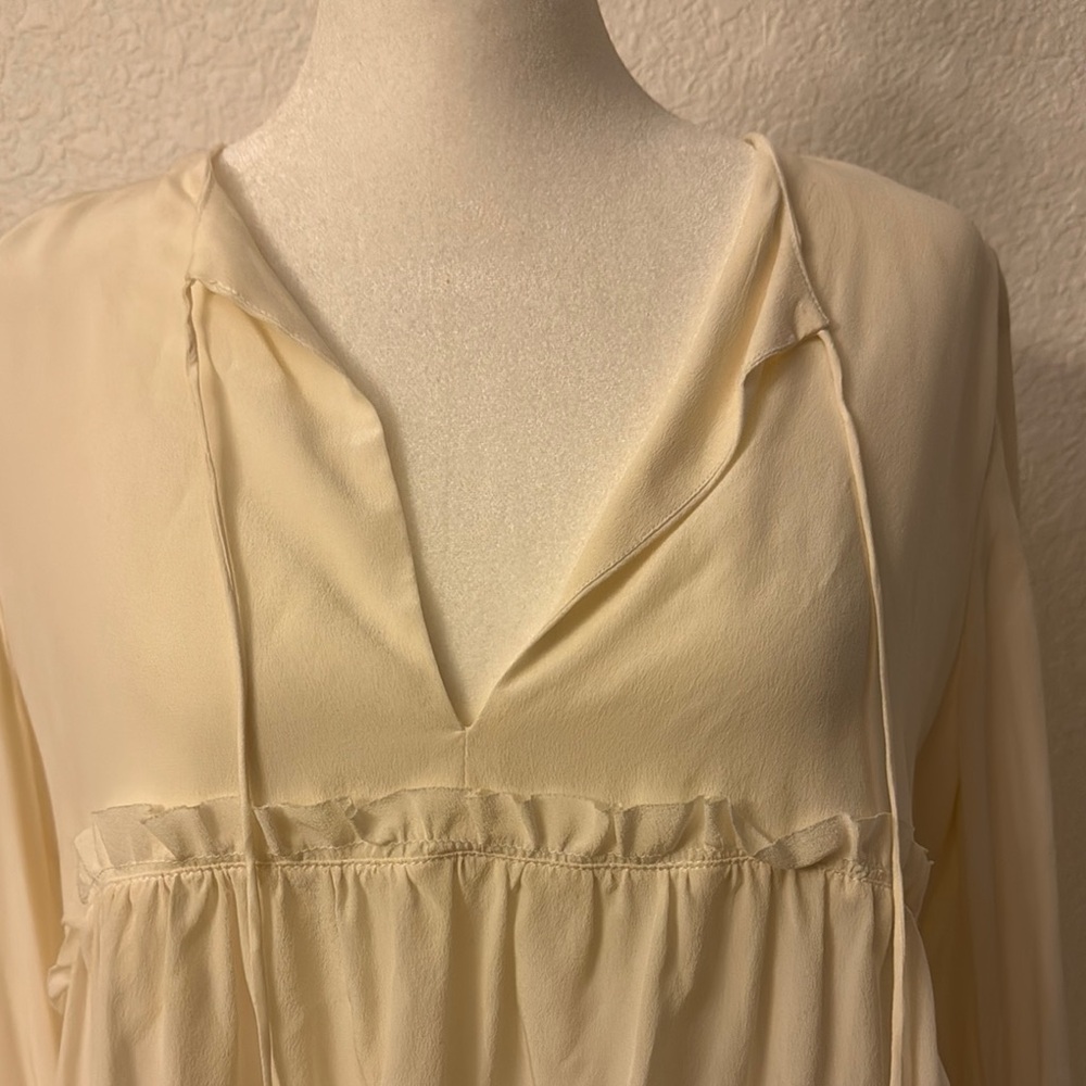 Alexis Cream Relaxed Ruffled Blouse - Picture 13 of 13